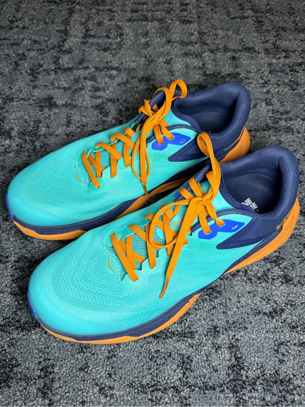 HOKA One One Men's Zinal Trail Shoe, Atlantis, Size 10